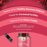 Suplemento multivitamínico prenatal para fertilidad femenina