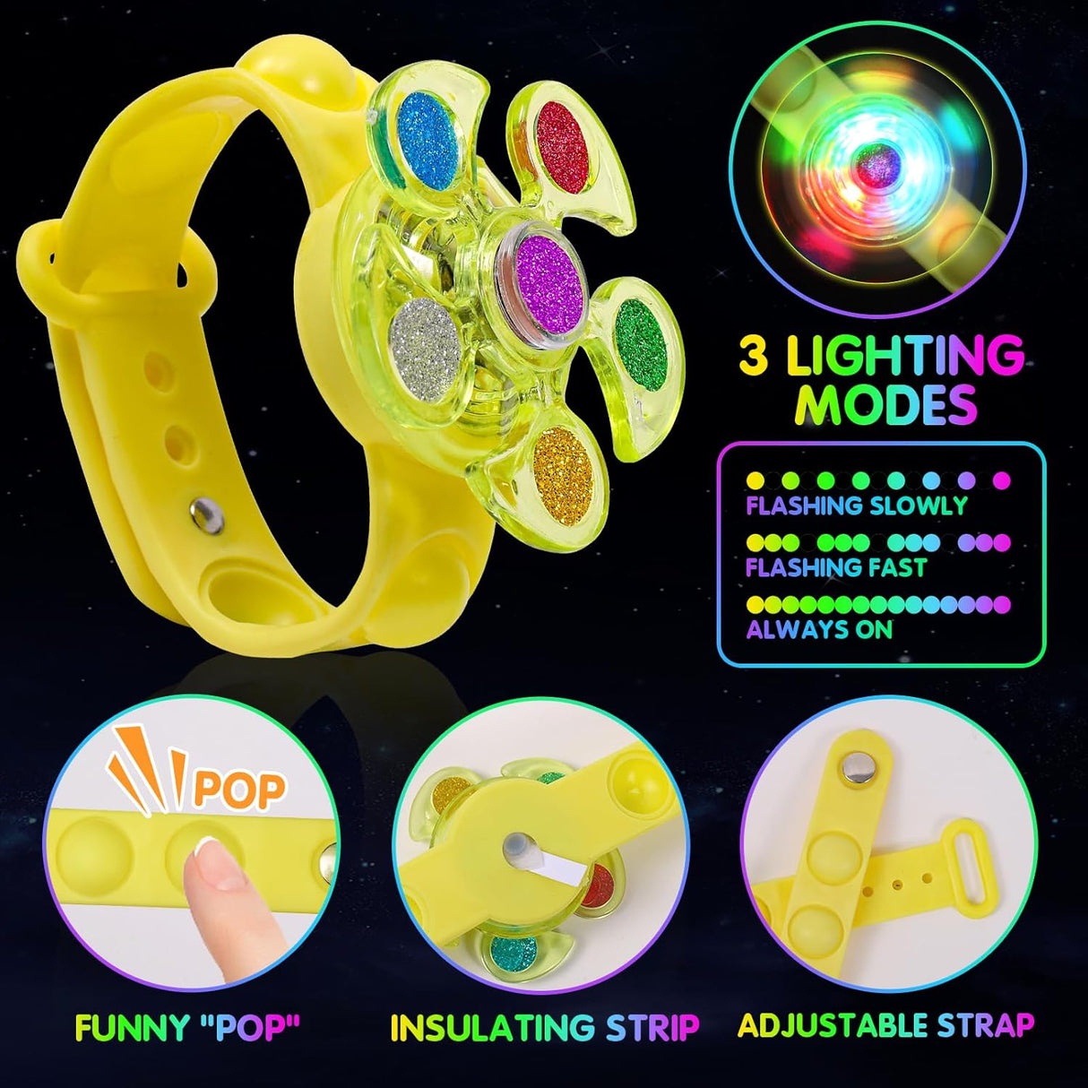 Favores de fiesta para niños: pulseras iluminadas