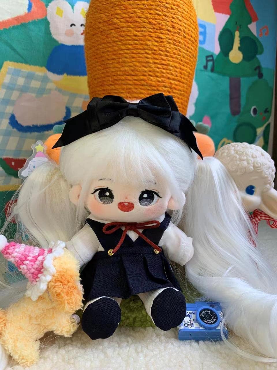 Muñeca de peluche 20cm - Juguete Kawaii con esqueleto articulado