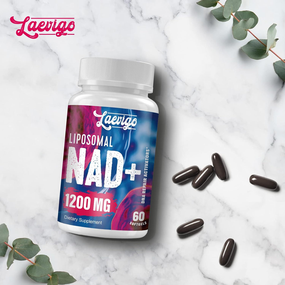 Suplemento liposomal NAD+ de 1200 mg  real de ultra pureza