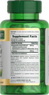 Suplemento de Estrés, Nature's Bounty, Ashwagandha KSM-66, 90 Ct