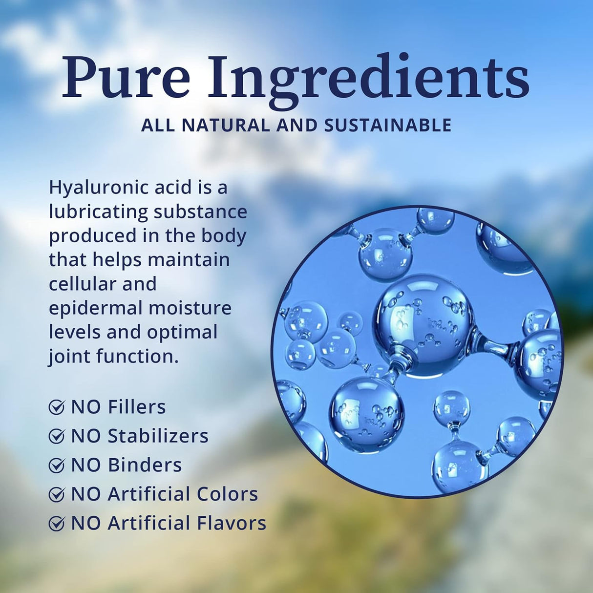BioPure Solución líquida de ácido hialurónico