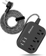 Regleta de alimentación con USB, regleta de enchufe plano