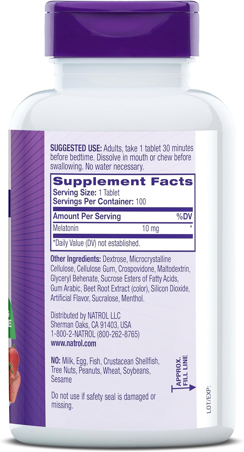 Comprimidos de Melatonina Rápida Natrol - 5 mg 60 Uds.