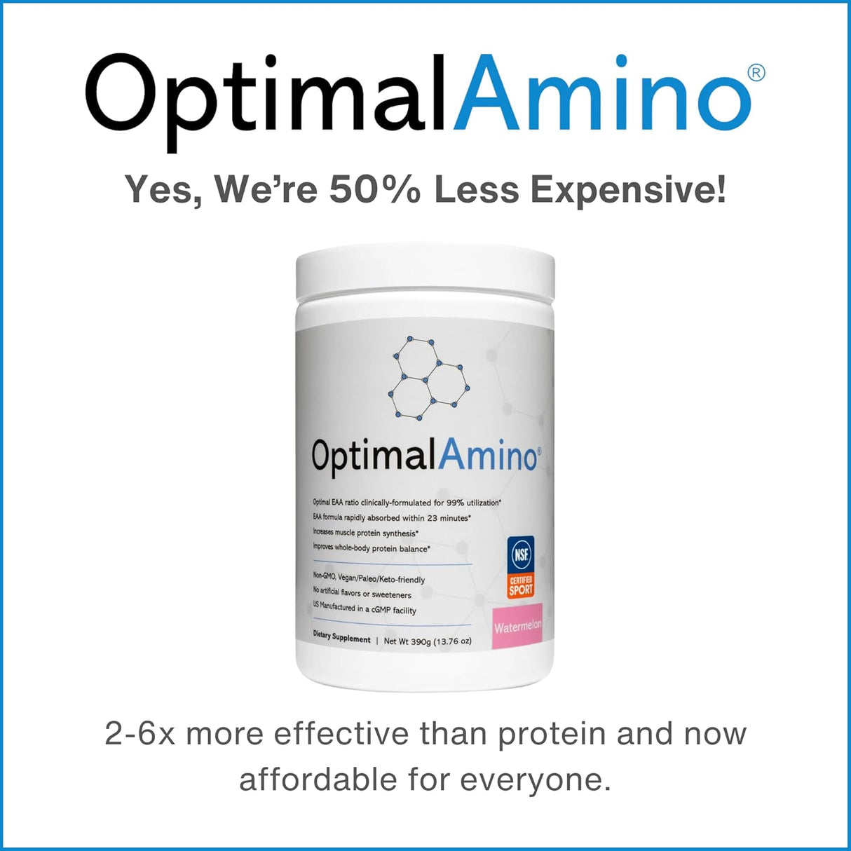 Polvo de Aminoácidos OptimalAmino | EAA 99% Utilizados