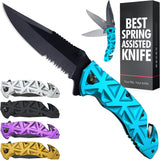 Cuchillo de bolsillo táctico 3.5 con cortador y rompedor