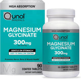 Suplemento de Magnesio Qunol 300mg, 90 Tabletas Cheladas
