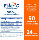Suplemento Ester-C de vitamina C (0.03 onzas) Tabletas