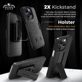Combo de funda para iPhone 14 Pro dura ligera delgada
