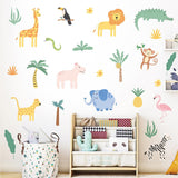 Vinilos de Pared AOWDIAO, Animales Safari para Niños, Decoración