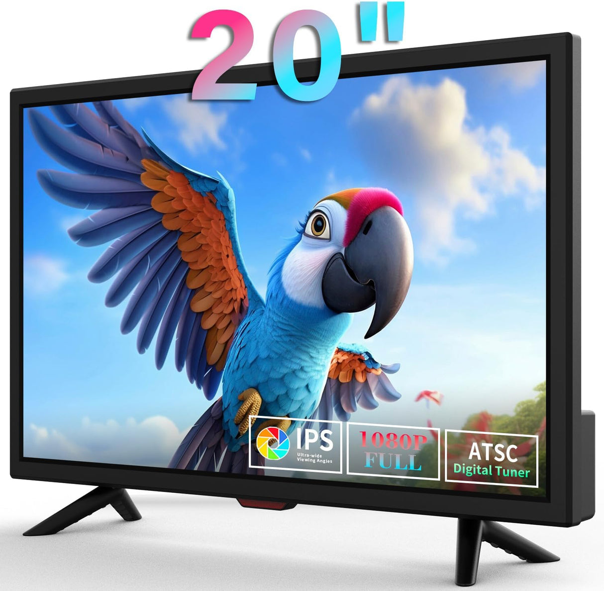 Televisor 20 Full View,  HDMI, USB, VGA, DV-12V para Caravana