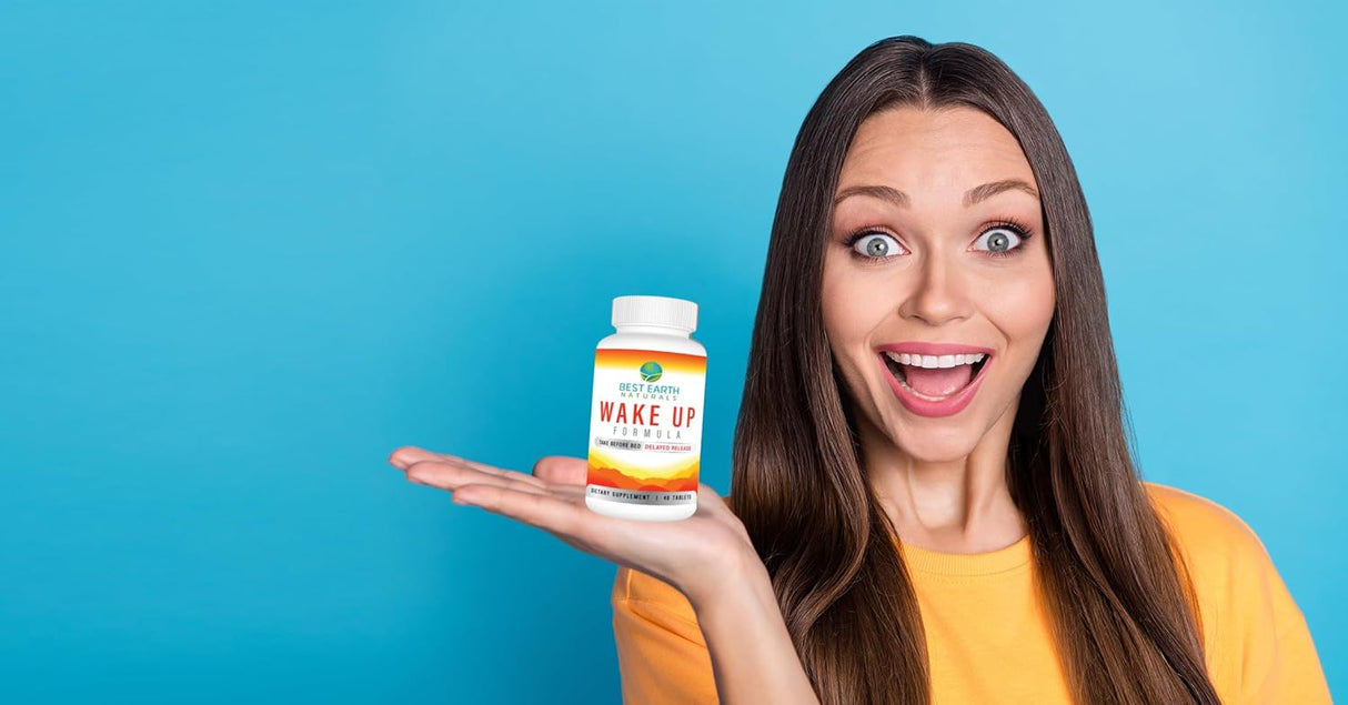 Suplemento Energético Earth Naturals Wake Up Fórmula Retardo 40 Cápsulas