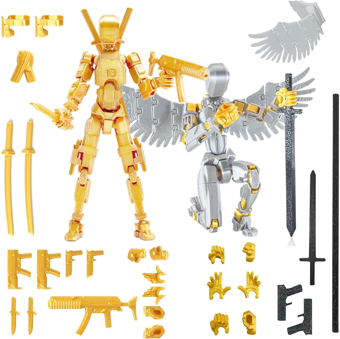Conjunto de Figuras de Acción, Titan 13, 3D Impresas, T-13