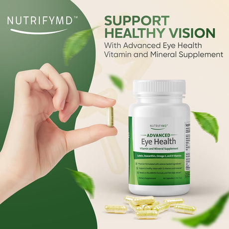 Suplemento vitamínico y mineral con luteína  omega-3 60 cáp
