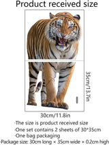 Pegatinas de Pared ROFARSO Tigre Lifelike para Habitaciones