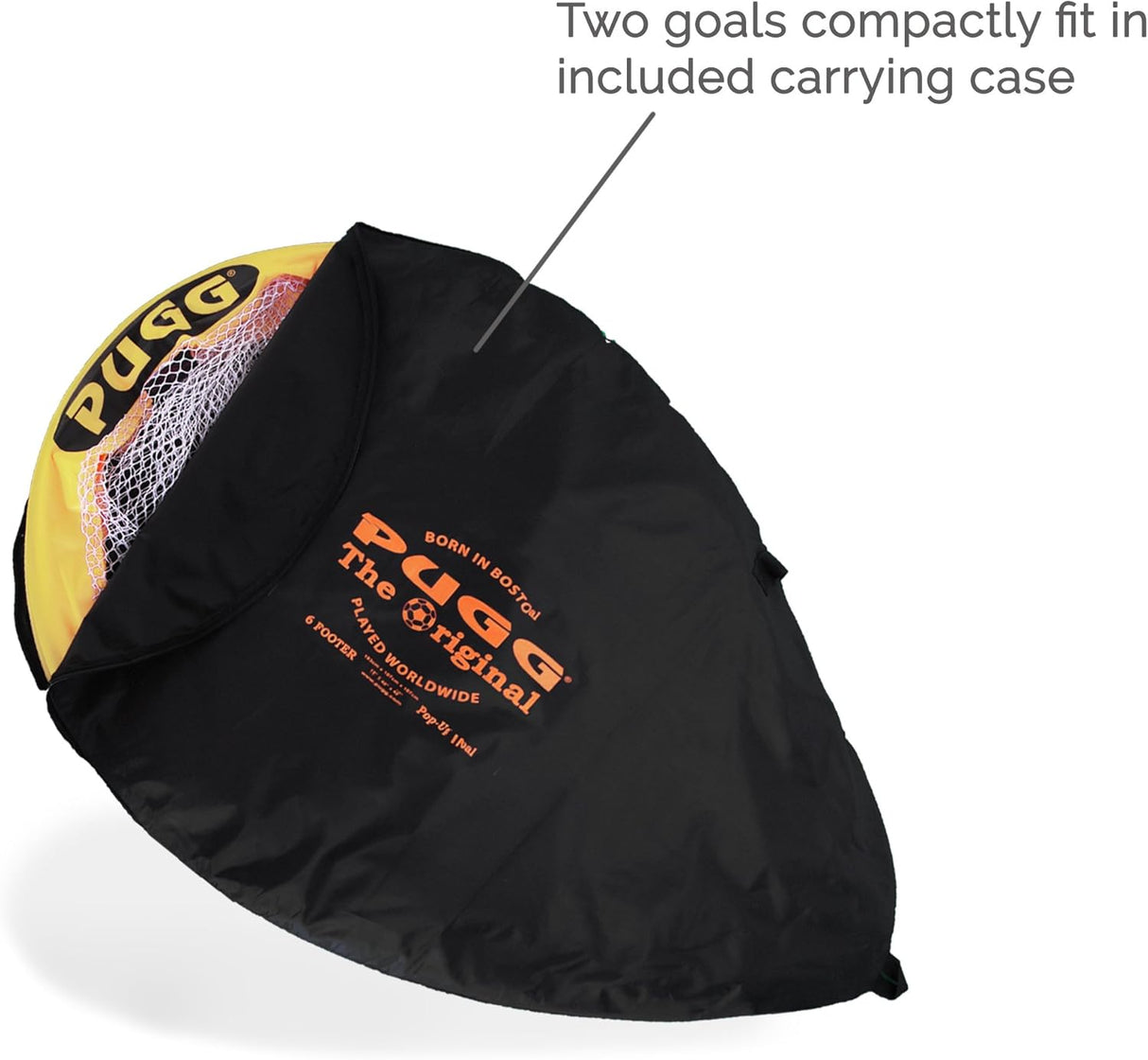 PUGG Juego de portería portátil de fútbol y fútbol