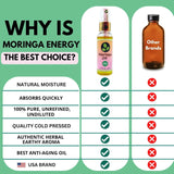 Aceite de Moringa Puro 100% Prensado en Frío para Cara y Cuerpo
