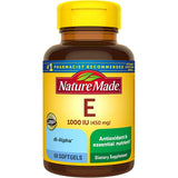 Suplemento Vitamina E 450 mg soporte antioxidante 60 und