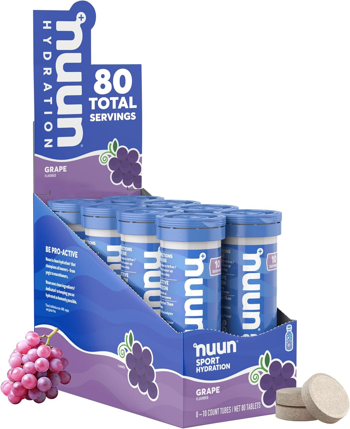 Suplemento Nuun Pastillas Hidratantes con Electrolitos