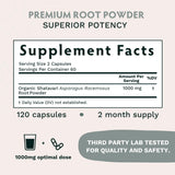 Suplemento orgánico de hierbas Shatavari  Balance hormonal