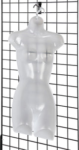Torso Maniquí SSWBasics - Molded, Shatterproof, Size 5-10