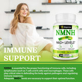 Suplemento NMNH 500mg de NMN, Antienvejecimiento, 120 cápsulas