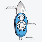 Cuchillo plegable de acero inoxidable para uso diario gris
