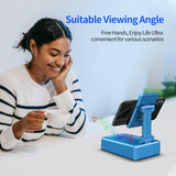 Soporte para teléfono con altavoz JTEMAN color azul