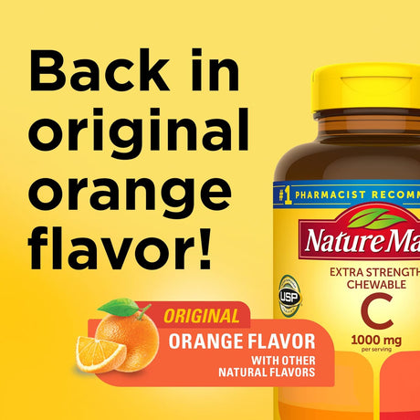 Suplemento Vitamina C masticable 1000mg apoyo antioxidante