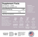 Suplemento Melatonina masticable 5 MG  apoyo para dormir 60u