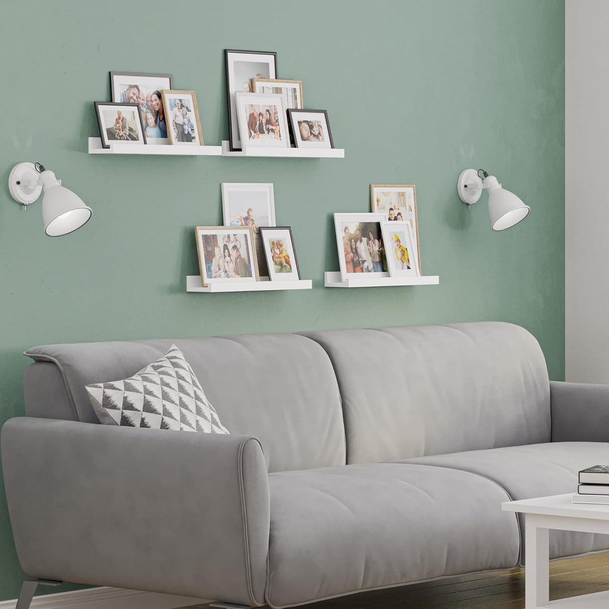 Estanterías Flotantes Wallniture Denver para Decoración Infantil, Set de 4