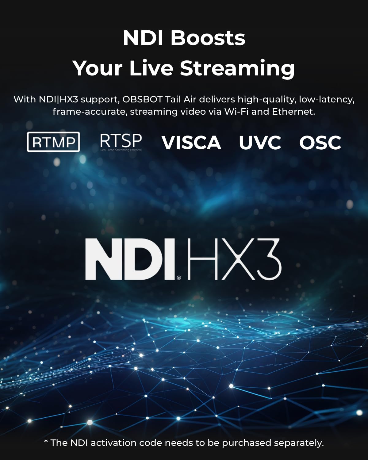 Cámara OBSBOT 4K PTZ con IA, control gesto y streaming