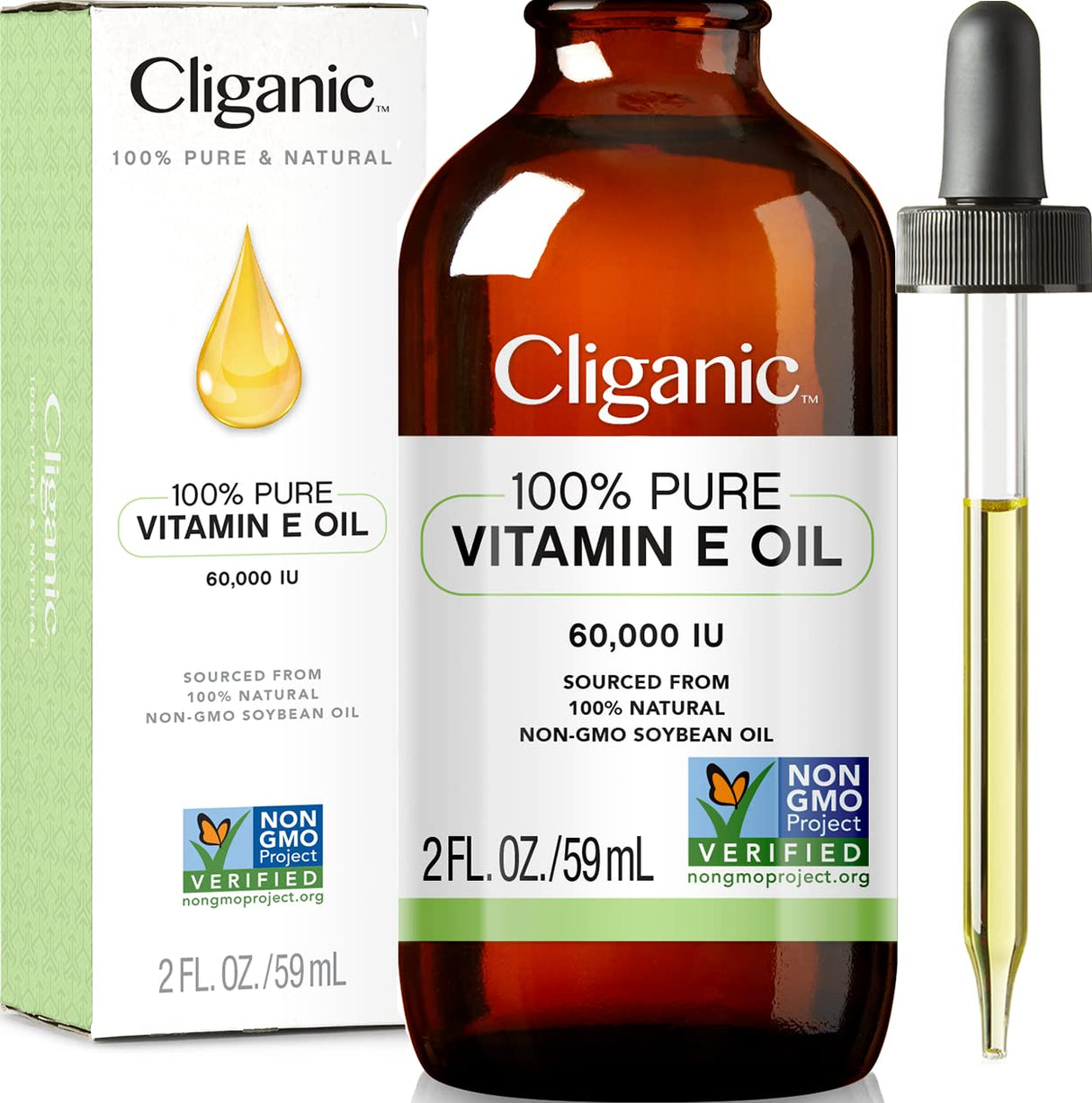 Aceite de Vitamina E Pura 100% para Piel, Cabello y Rostro