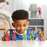 Figuras de Acción Spidey, Marvel, 5 Piezas, 4 Pulgadas, Exclusivo