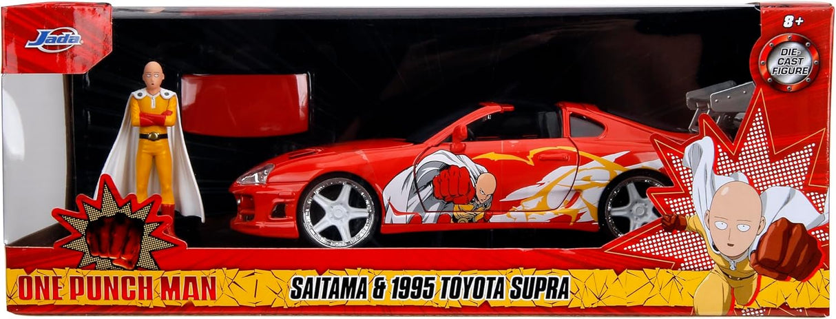 Modelo 1:24 Toyota Supra Die-Cast con Figura de Saitama