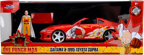 Modelo 1:24 Toyota Supra Die-Cast con Figura de Saitama