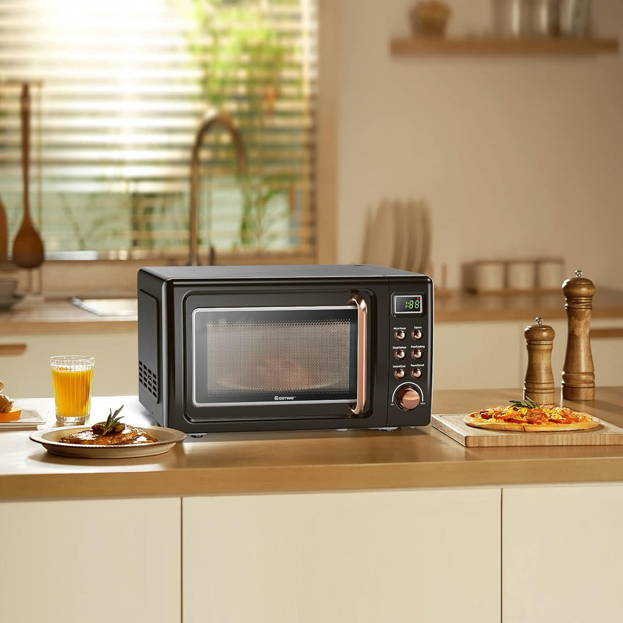 Microondas ARLIME 0.7Cu.ft 700W con 5 Potencias y LED