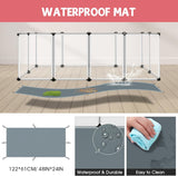 Paneles para Mascotas, Enclosure Transparente, 32 Piezas, Modelo X