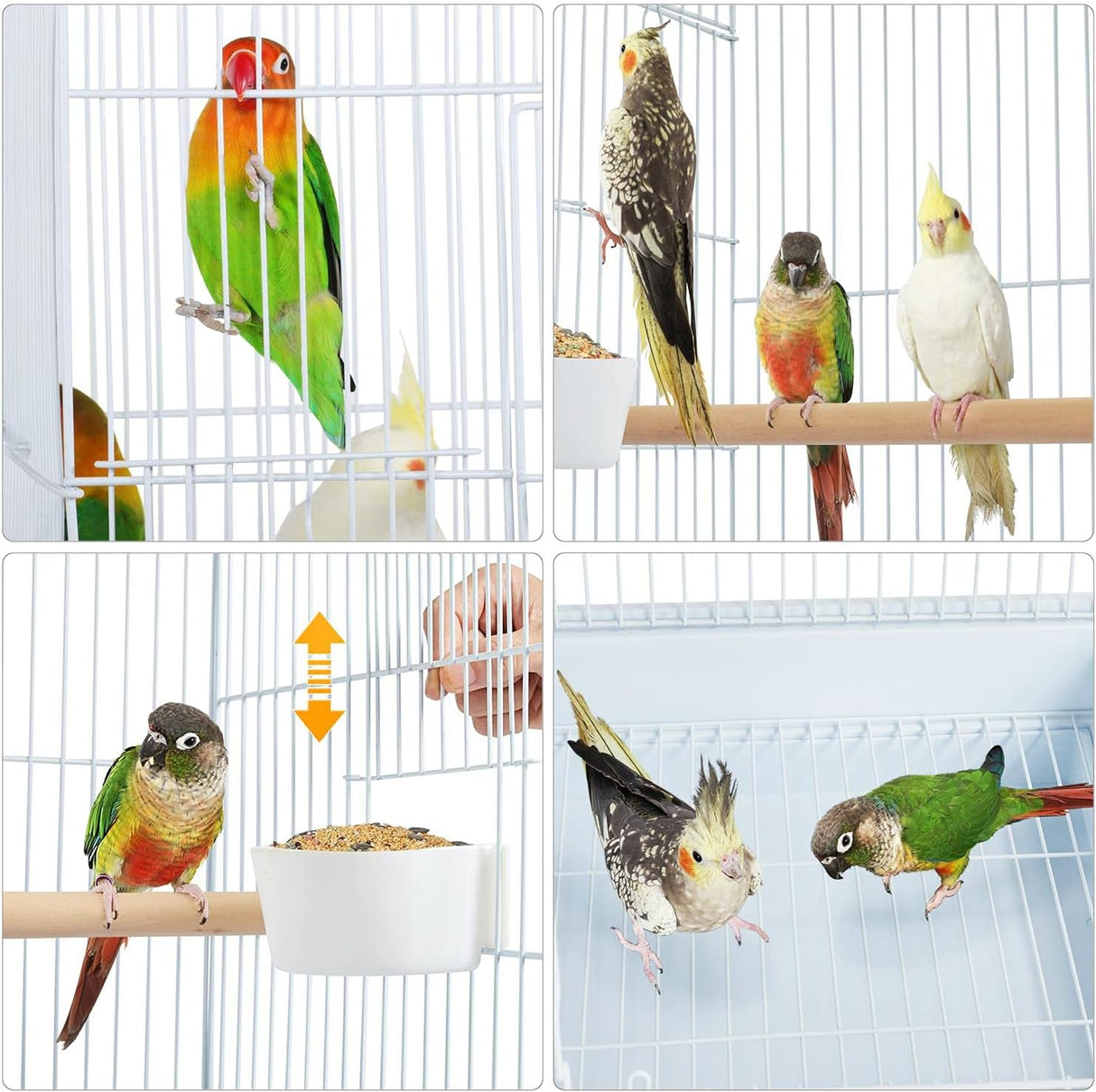 Jaulas de pájaros loros parte superior abierta Yaheetech Play