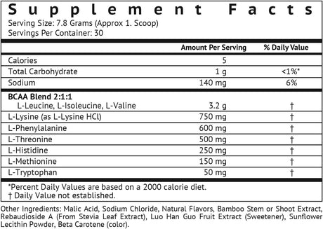 VitaMonk Clean EAA Proteína de Aminoácidos, Sin Edulcorantes