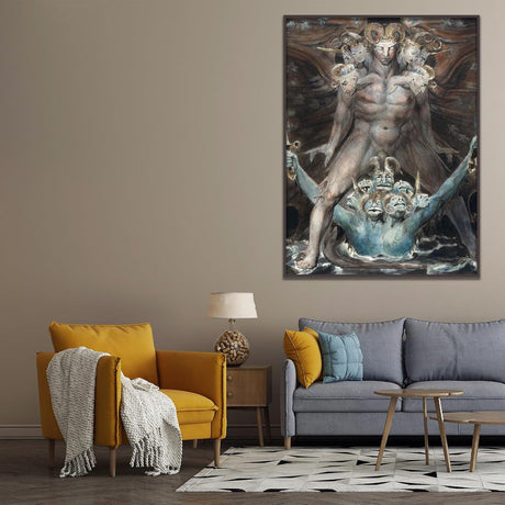 William Blake Póster Arte Mural - El Gran Dragón Rojo