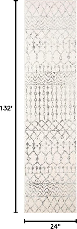 Alfombra Runner Tulum, Diseño Boho Marroquí, Modelo TUL270A
