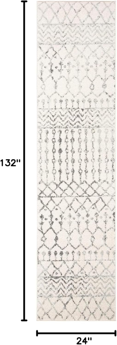 Alfombra Runner Tulum, Diseño Boho Marroquí, Modelo TUL270A