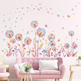 Adhesivos Pared Diente de León Decalmile, Mariposas Voladoras