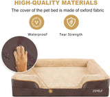 Cama ortopédica para perros grandes JOYELF, espuma, impermeable