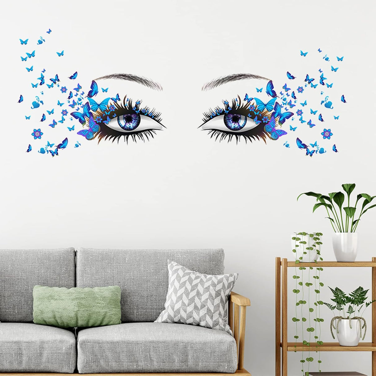 Stickers Pared X-xdaonl, Vinilo Mate, Decoración Mariposa