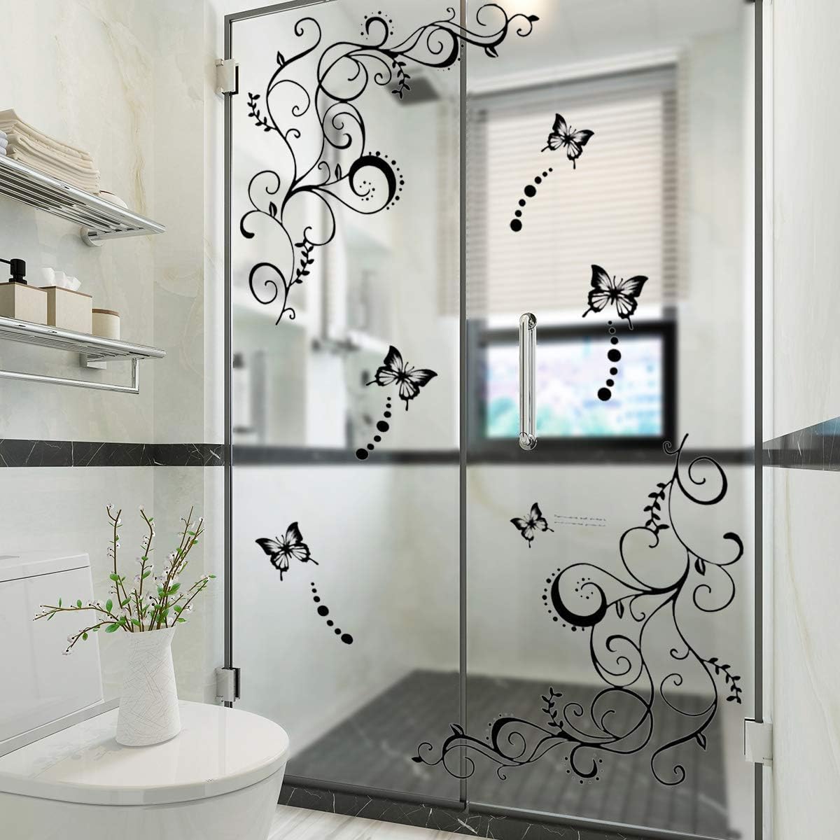 Vinilos Decorativos Mariposas y Flores para Pared, Hot Fashion