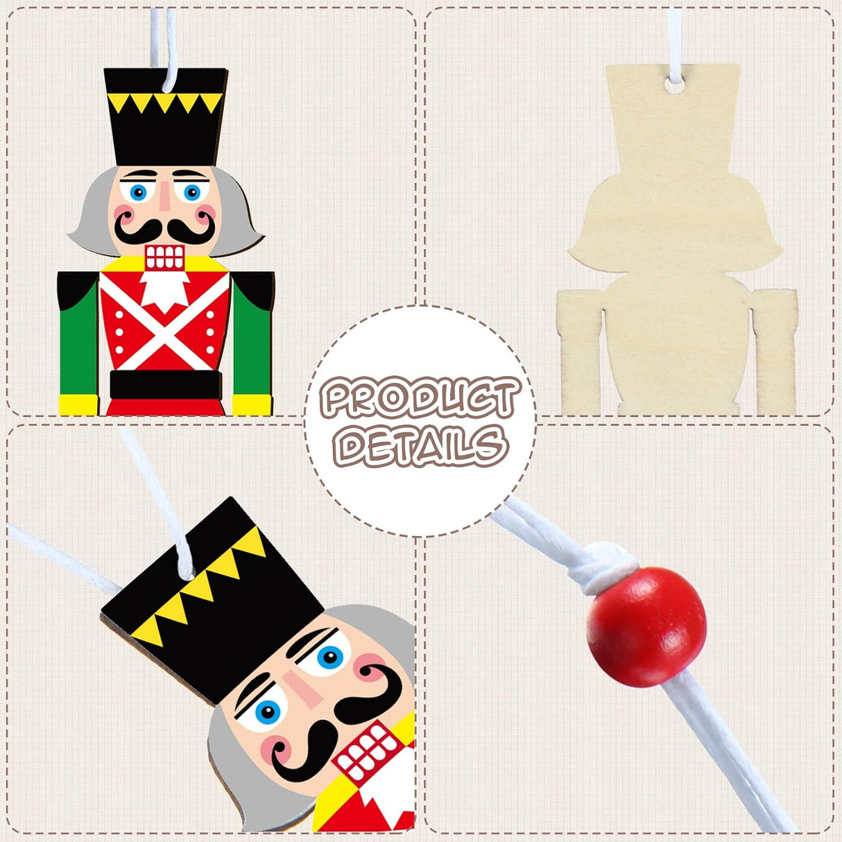 Figuras de Nuez Navideñas Maitys, 36 Piezas, 3.5 Pulgadas