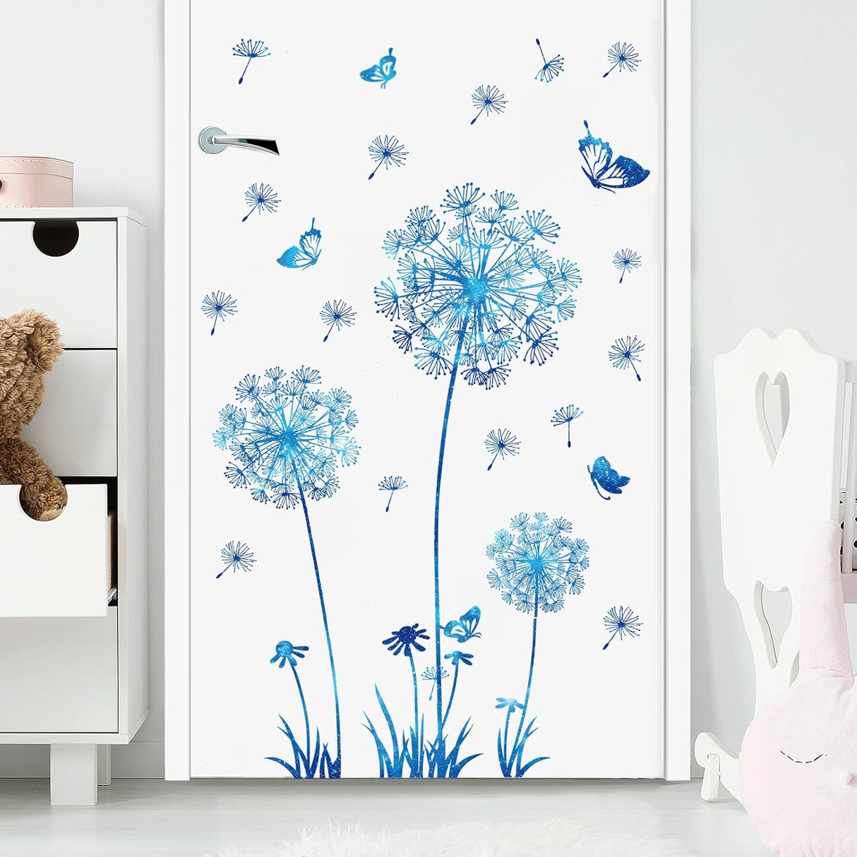 Pegatinas de Pared Flor y Mariposas Supzone para Decoración