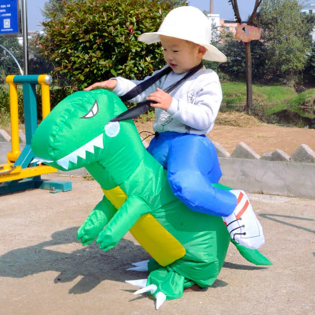 Disfraz inflable de dinosaurio T-Rex 3-6 años color verde